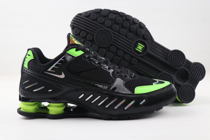 Women Nike Shox Enigma SP Black Green Shoes - Click Image to Close